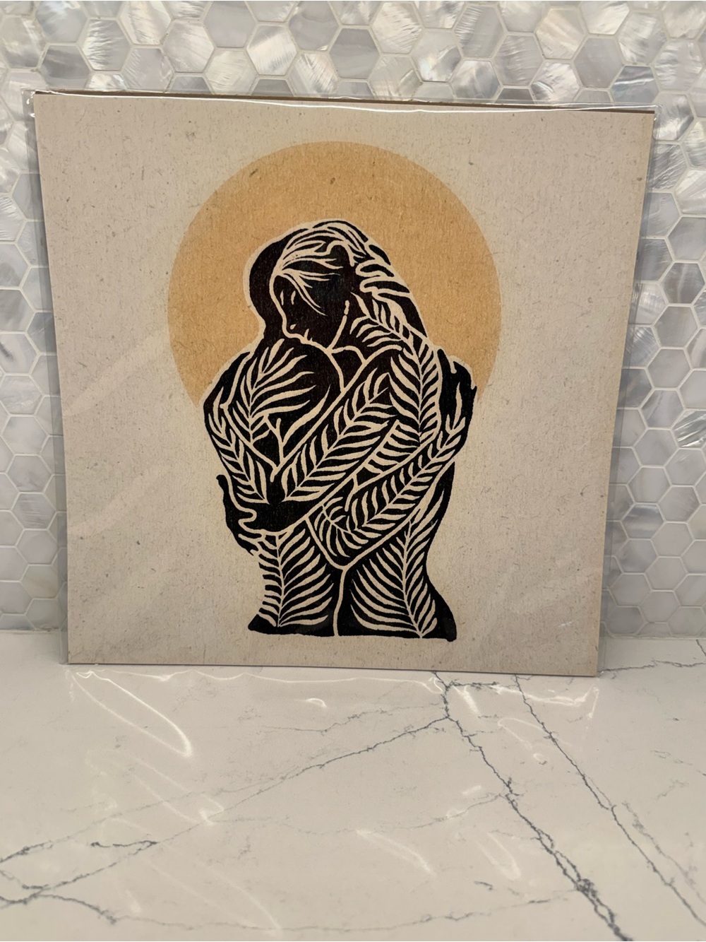 Real Fun Wow - Daren Thomas Magee 12x12 Art Print Couple Botanical Boho